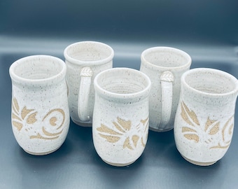 Ceramic Large Coffee Mug/ Pottery Coffee/Tea Mug/ Hand Throw Mug/ Stoneware Large Coffee/Tea Mug