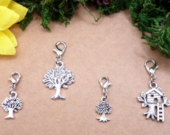 Baum, Baum mit Baumhaus, Anhänger mit Karabiner, Baumanhänger, Familie Baum, Lebensbaum, Lebenskraft, Familienbaum, Baum klein