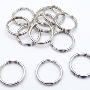 Schlüsselring 15mm, Schlüsselring, Schlüsselanhänger, Zubehör, Schlüssel, Halsketten, Armbänder, Basteln, Verschluß, Reißerschlußanhänger Bild 5