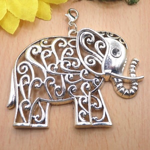 Silber anhänger elefant | Schlüsselanhänger