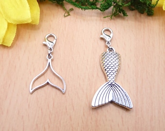 Fischflosse, Walflosse, Flosse, Anhänger mit Karabiner, Kraftzeichen, Wal, Fisch, Säugetier, Meerestier, Wal, Flosse