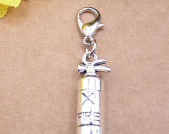 Extincteur, pendentif avec mousqueton, premiers secours, extinction d'incendies, pompiers, sécurité, extinction d'incendies