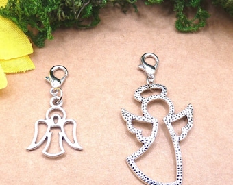 Engel, Engel groß, Anhänger mit Karabiner, Engelanhänger, Engel mit Karabiner, Schutzengel, Engel, Bote Gottes, Begleiter, Schutz, Mytholgie