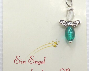 Angel for your path, angel, glass bead, acrylic bead, guardian angel, carabiner, symbol, guardian angel, companion, handmade, lucky charm