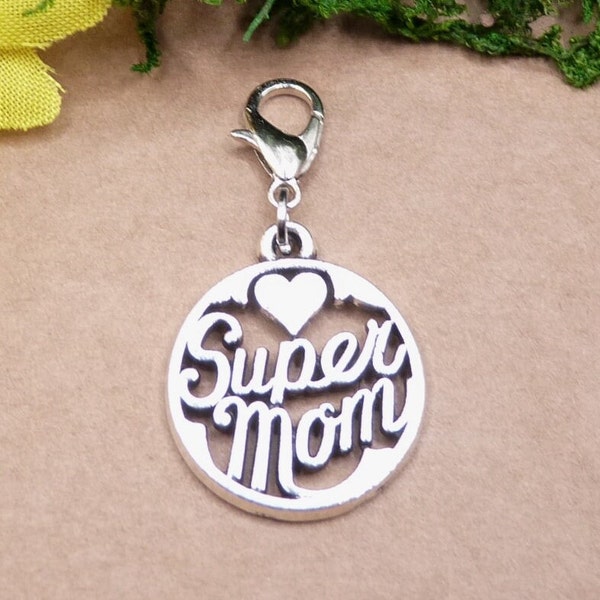Super Mama, Super Mutti, Mutter, Super Mutter, Super Mom, Anhänger mit Karabiner, Muttertag, Mama,