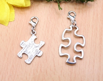 Puzzlestein, Puzzle, Anhänger Karabiner, Gehirnjogging, Legespiel, Herausforderung, fördert Feinmotorik, Konzentration, Geduld, Strategie