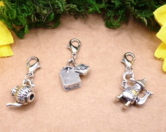 Teekanne, Kanne, Teebeutel, Tee, Anhänger mit Karabiner, Teatime, Tee trinken, Kanne, Kessel