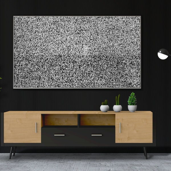 TV Static Frame Art | Samsung Frame TV Art | Frame Art  TV | Instant Download