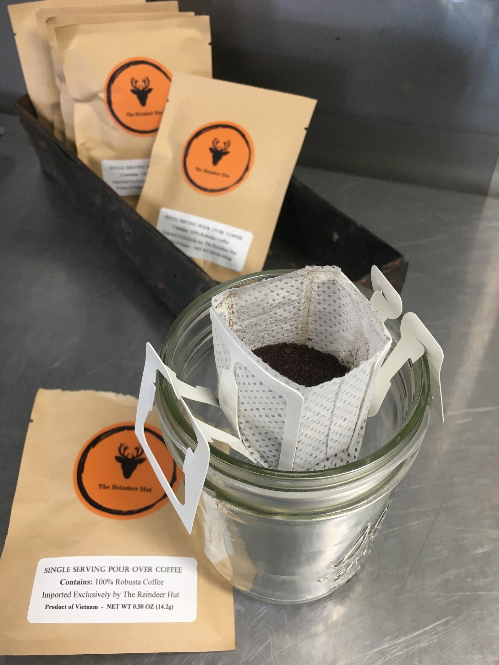Single Serving Pour Over Coffee Packet Direct trade Etsy