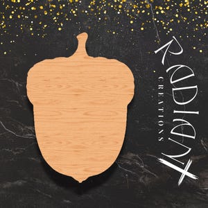 Wycięcia na wieszaki na drzwi w kształcie żołędzi do projektów DIY - drewno MDF - dostępne w 3 rozmiarach (15", 18", 24") - idealne do dekoracji jesiennych - oferta specjalna