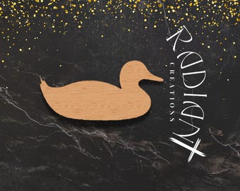 Unfinished Wooden Duck Cutout | MDF Nursery Decor, DIY Craft