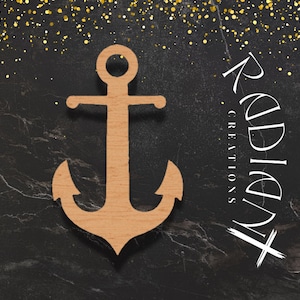 Anchor Door Hanger Cutout, DIY Nautical Decor, Unfinished Anchor Craft Shape, Paintable Anchor Wall Art, Coastal Themed Home Decoration