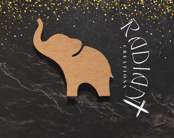 Niedokończony wycięty słoń z płyty MDF | Dekoracja pokoju dziecięcego DIY