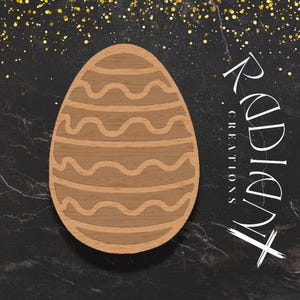 Large Wooden Easter Egg Cutout for DIY Crafts, Spring Home Decor, Easter Party Decorations, Paintable Seasonal Craft Supply, Easter Paint