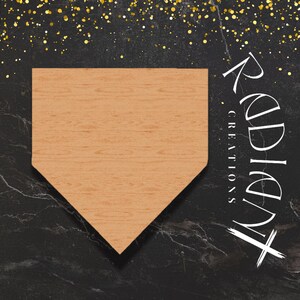 Baseball Diamond Wood Cutout for DIY Door Hanger – Baseball Theme Decor, Unfinished Paintable Sign for Home Wall Art, Baseball Wood Cutout