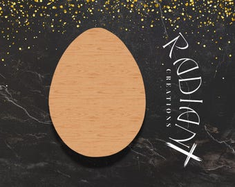 Wooden Egg Cutout, DIY Easter Decor, Craft Supplies