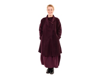 Coat SMILLA, burgundy