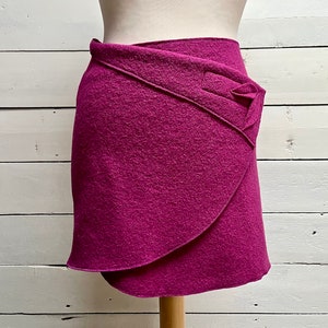 Wrap skirt made of felt, S-XL, in 2 lengths, all colors