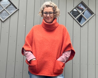 Poncho sweater Walkloden, S-XL, all colors