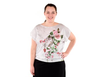 Shirt AGA, floral print