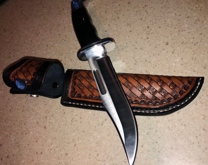 Custom Fixedblade Buck Knife Sheath Etsy