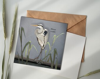 Postcard - Grey Heron