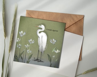 Postcard - Great Egret