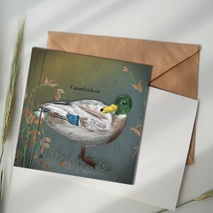 Carte illustrée - Canard colvert