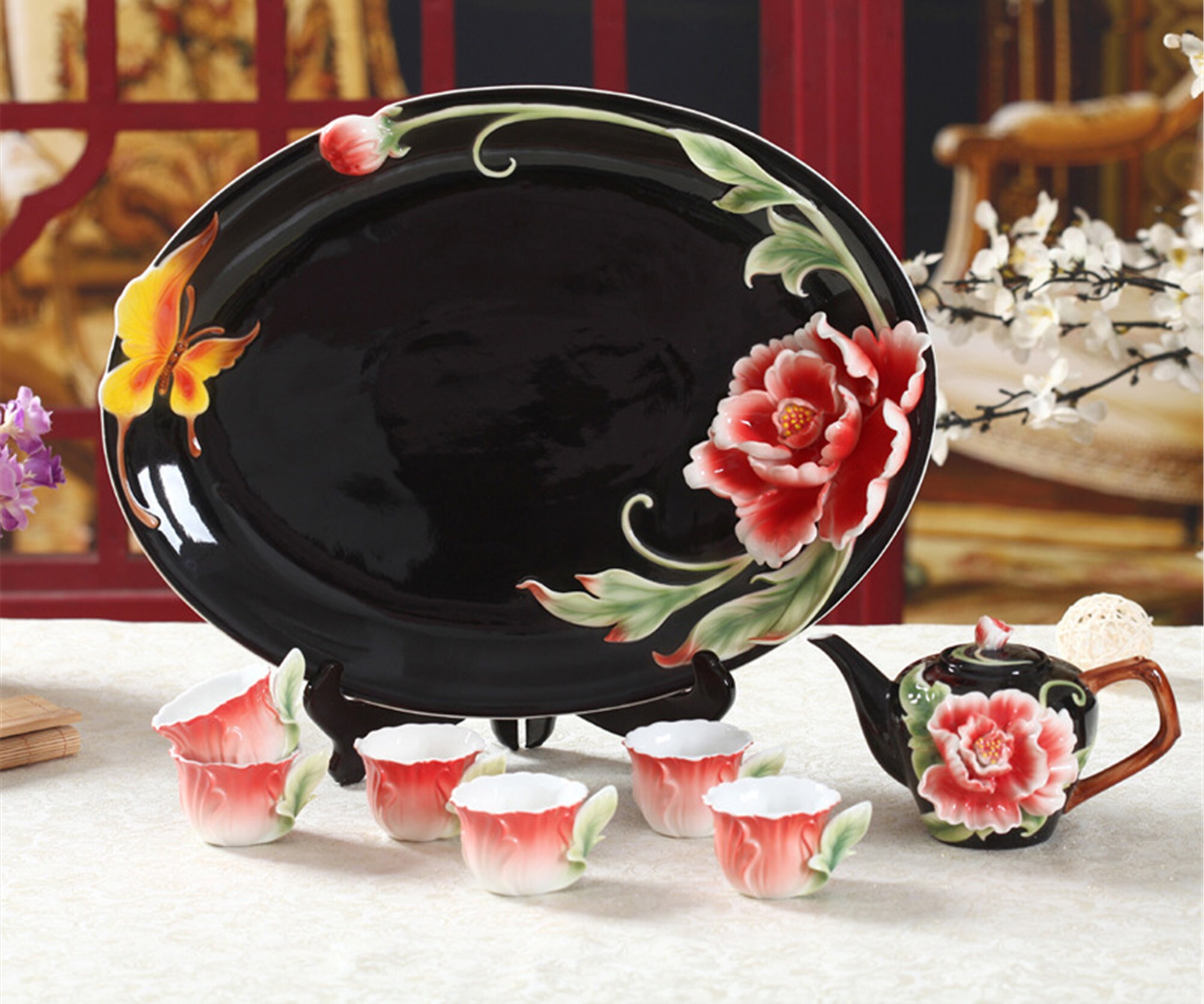 8 pcs home Tea set/tea set gift/tea set/tea set for Etsy