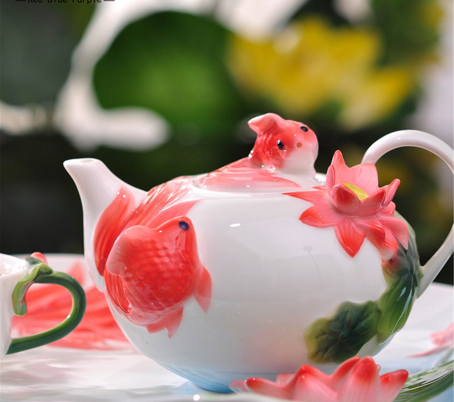 8 Pcs Fish Tea Set/tea Set Gift/tea Set/tea Set for Etsy