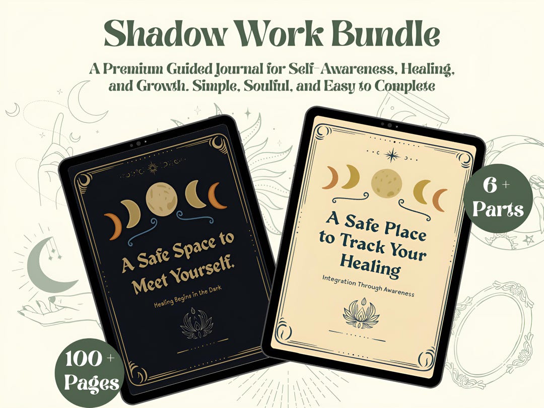 Shadow Work Journal Bundle Printable PDF | Guided Self-healing Workbook ...