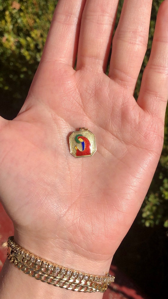 Vintage 14k Madonna Charm