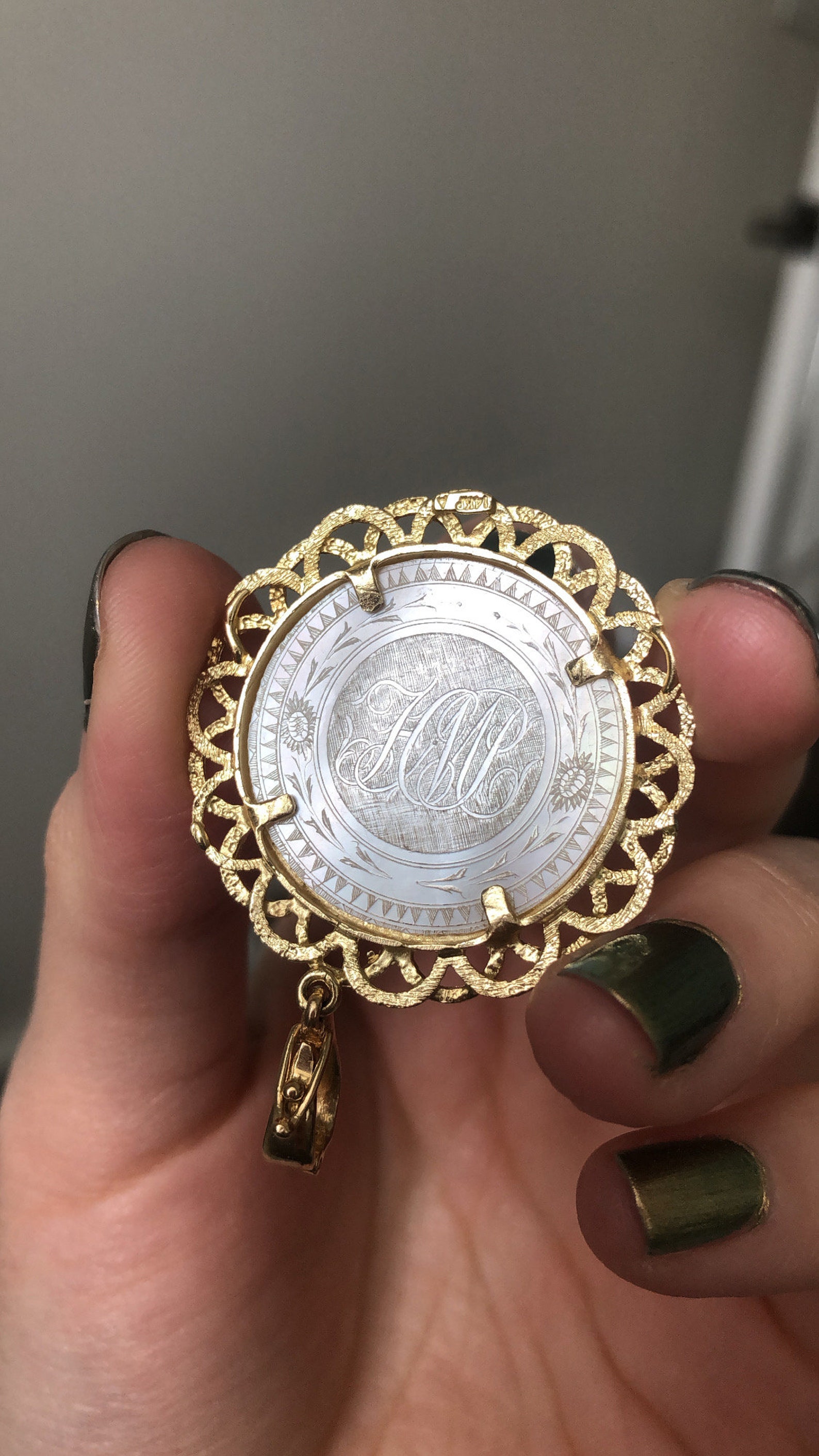 Antique Chinese MOP Gambling Chip Etsy