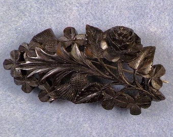 Long, Thistle, Shamrock and Rose Brooch