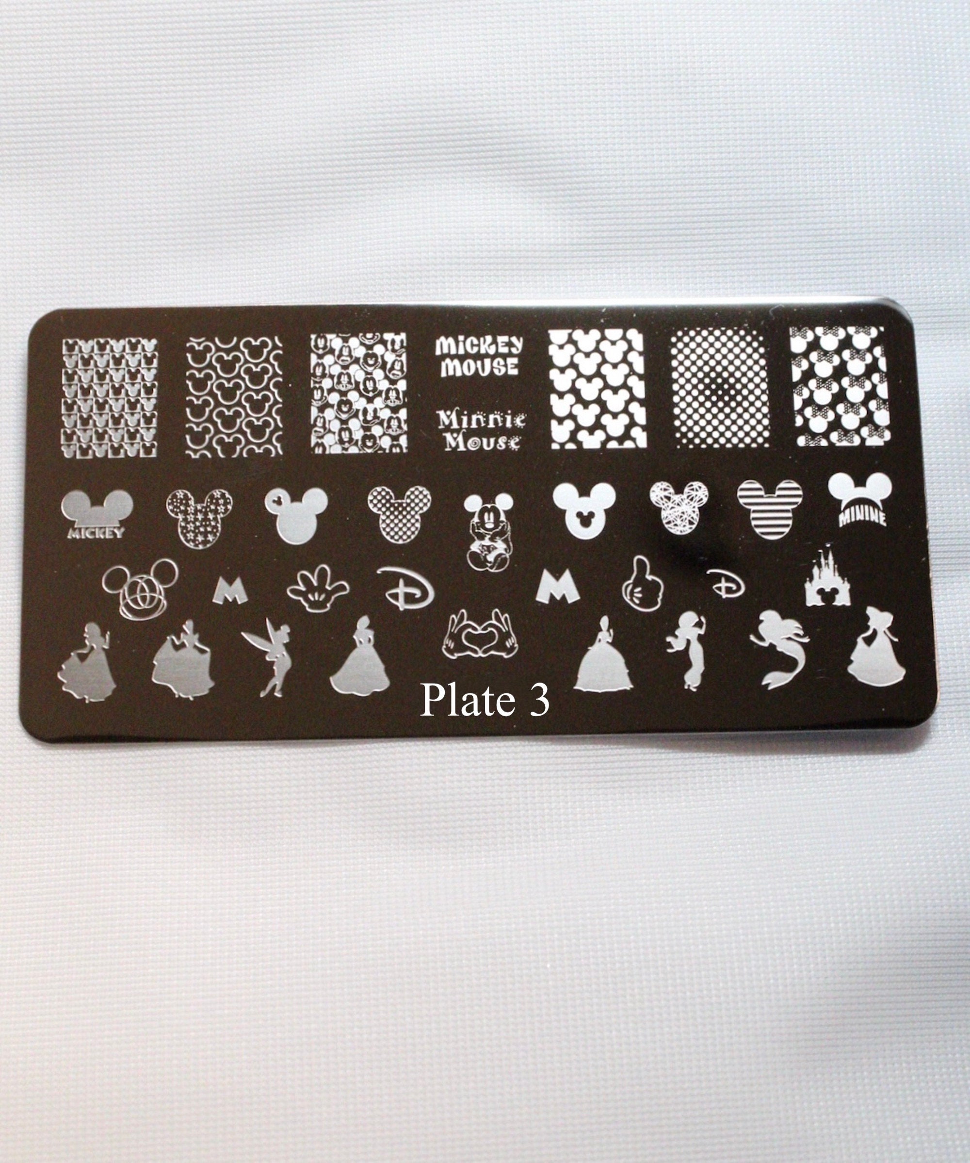 Designer Mickey Nail Stamping Plates FG-59