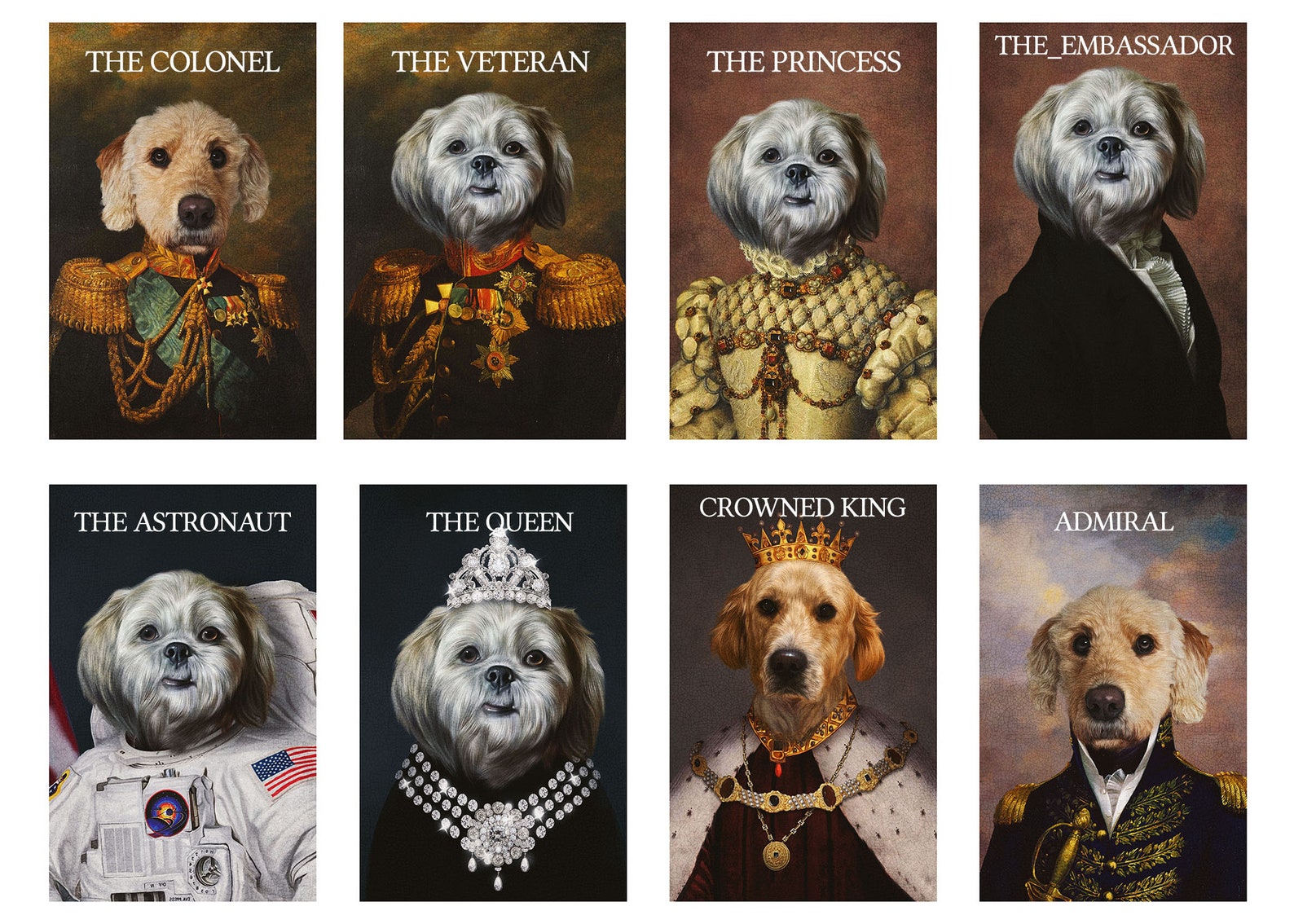 100 Historical classic royal pet portrait templates image 0.