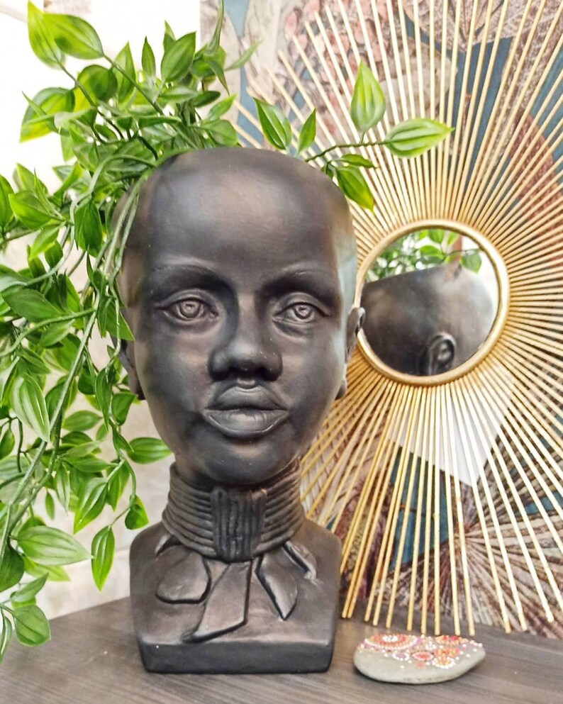 Vase Flower Pot Head Vase Black Woman African Woman African Etsy