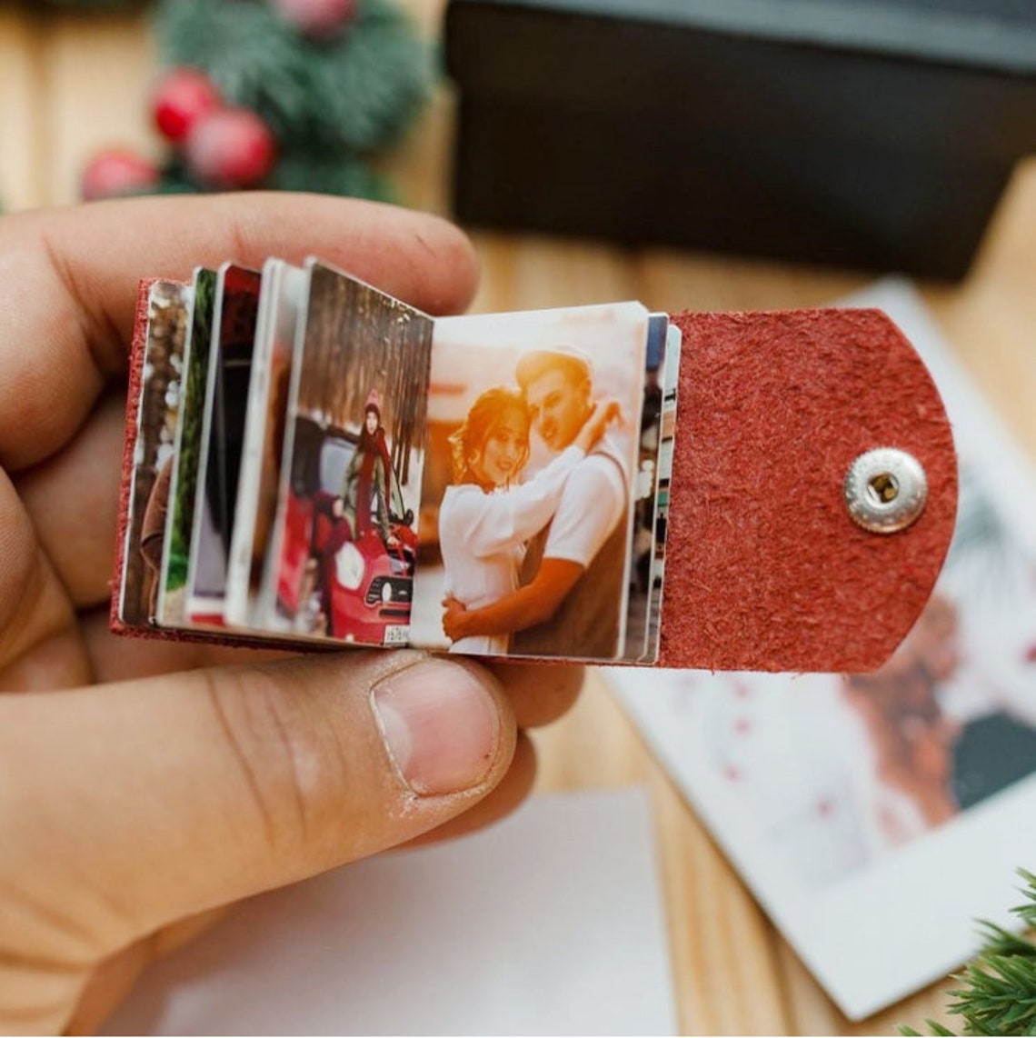 Сustom Photo Keychain Personalised Photo Album Photo Book Etsy