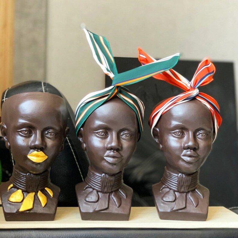 Vase Flower Pot Head Vase Black Woman African Woman African Etsy