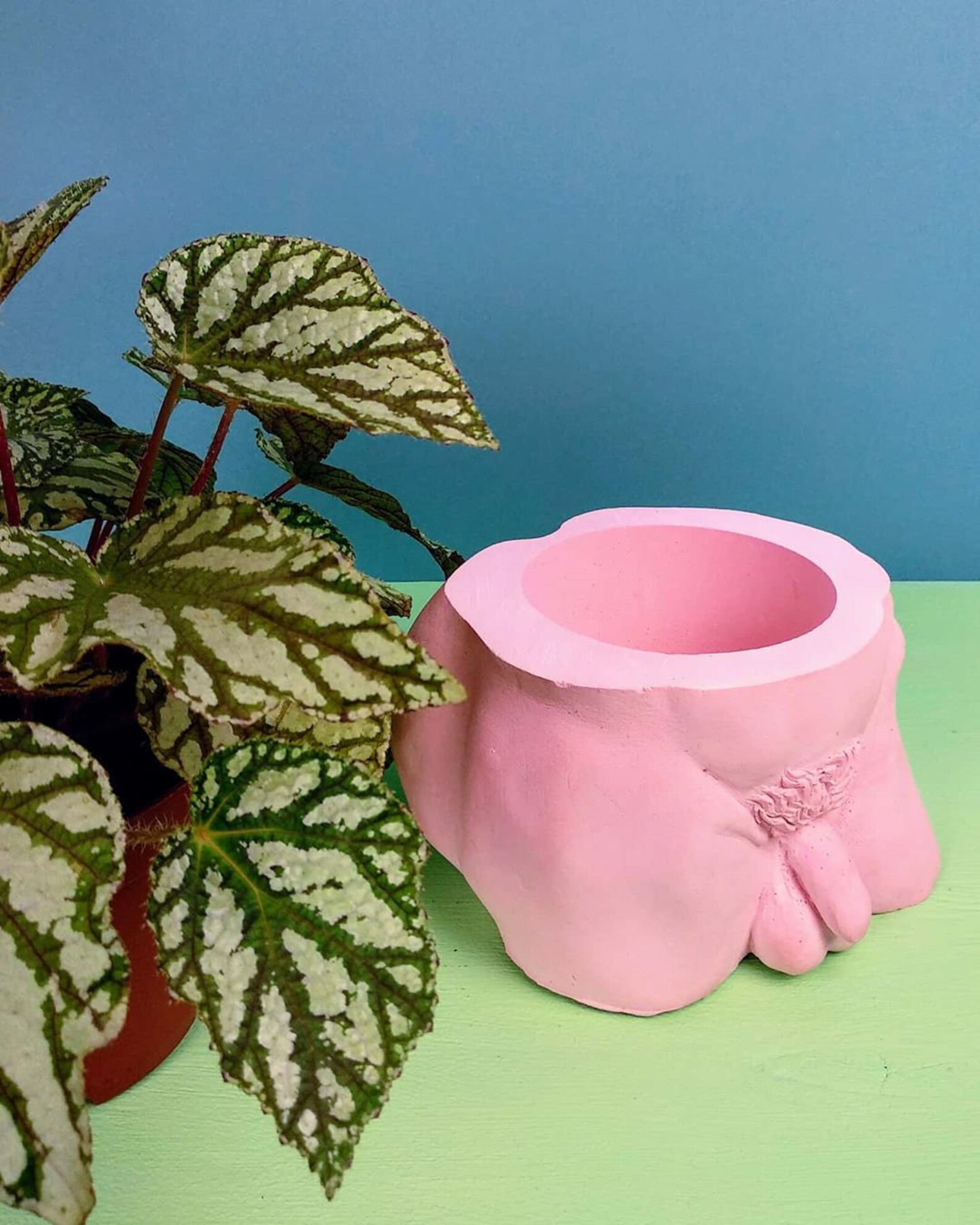 Flower Pot Flower Vase Nude Male Nude Woman Adam and Eve | Etsy