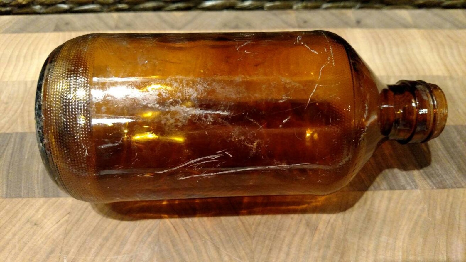 Vintage Brown Beer Bottle Fair Condition w/ Scratches Found Etsy