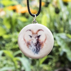 CAPRICORN NECKLACE, ZODIAC Necklace, Stylish Men&#39;s Capricorn Horoscope Necklace - Zodiac Sign Pendant for Astrology Enthusiasts