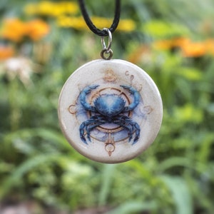 CANCER ZODIAC SIGN -Astrology Necklace,-Cancer Pendant,-Zodiac Necklace,-Zodiac Pendant-Astrology Necklace,-Horoscope Necklace,