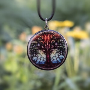 Tree of Life Necklace, Personalized Gift for Her, Handmade Ceramic Pendant Necklace, Unique Necklace, Spiritual Necklace, Mythology Necklace
