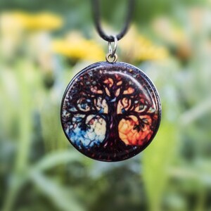 Unique Tree of Life Necklace, Personalized Gift for Women, Handmade Ceramic Pendant, Spiritual Necklace, Fortune Necklace, Ancient Necklace