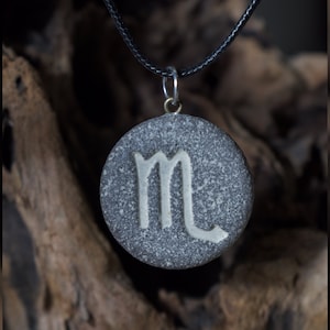 naszyjnik dla mężczyzn skorpion horoskop znak zodiaku naszyjnik, ręcznie robiona biżuteria dla mężczyzn