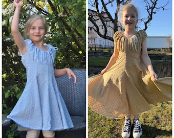 Dress summer dress cotton dress jersey dress twirl dress party dress embroidered lace dress