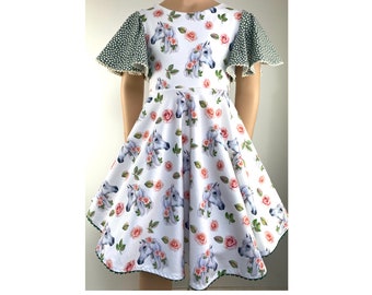 Plate dress summer dress girl dress horse