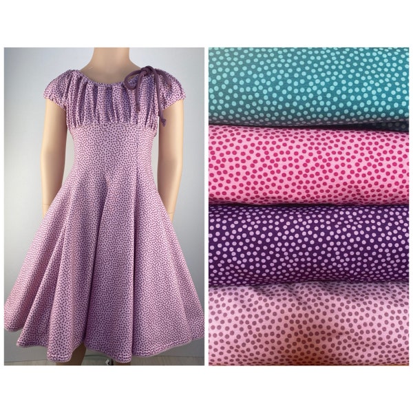 Dress summer dress cotton dress jersey dress swivel dress party dress school dress choice of colors purple pink emerald