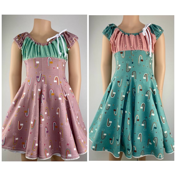 Circle dress Jersey dress dress Party dress Swing dress School enrollment dress Rainbows Color choice Glitter Circle dress Jersey dress dress Party dress Swing dress School enrollment dress Rainbows Color choice Glitter